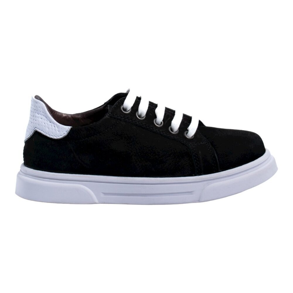 Handcrafted Women’s Black Nubuck Leather Sneakers | Mommy & Me - Picture 6 of 15